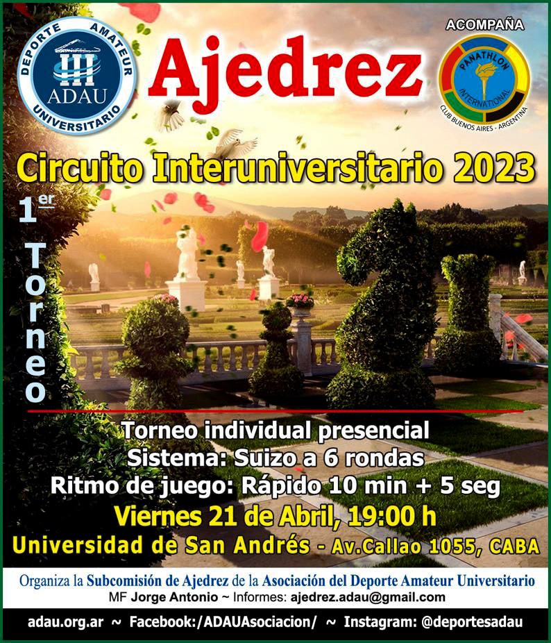 1er Torneo de Ajedrez Online – ADAU