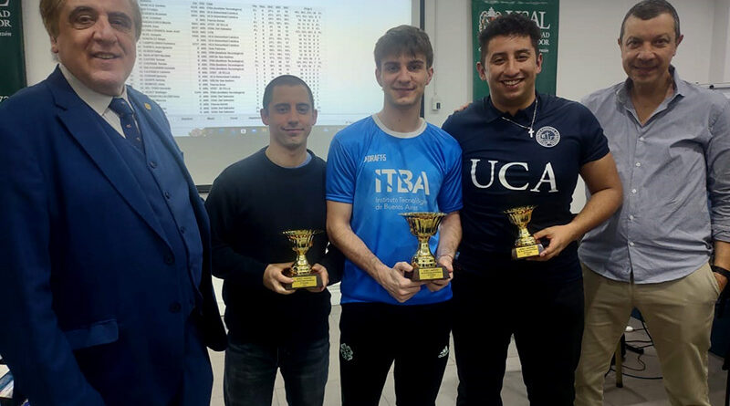 Santino Maresca de ITBA ganó el Cuarto Torneo del año de Ajedrez